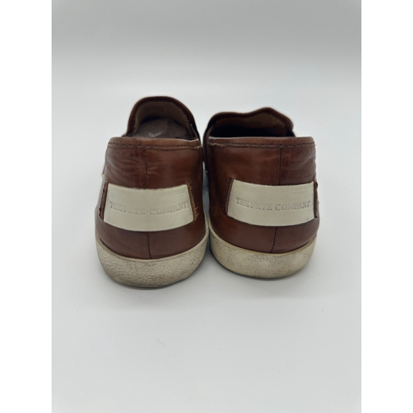 Frye Ivy Leather Slip-On Sneakers Cognac Brown Size 7 Women's Low Top Loafers - Picture 5 of 6